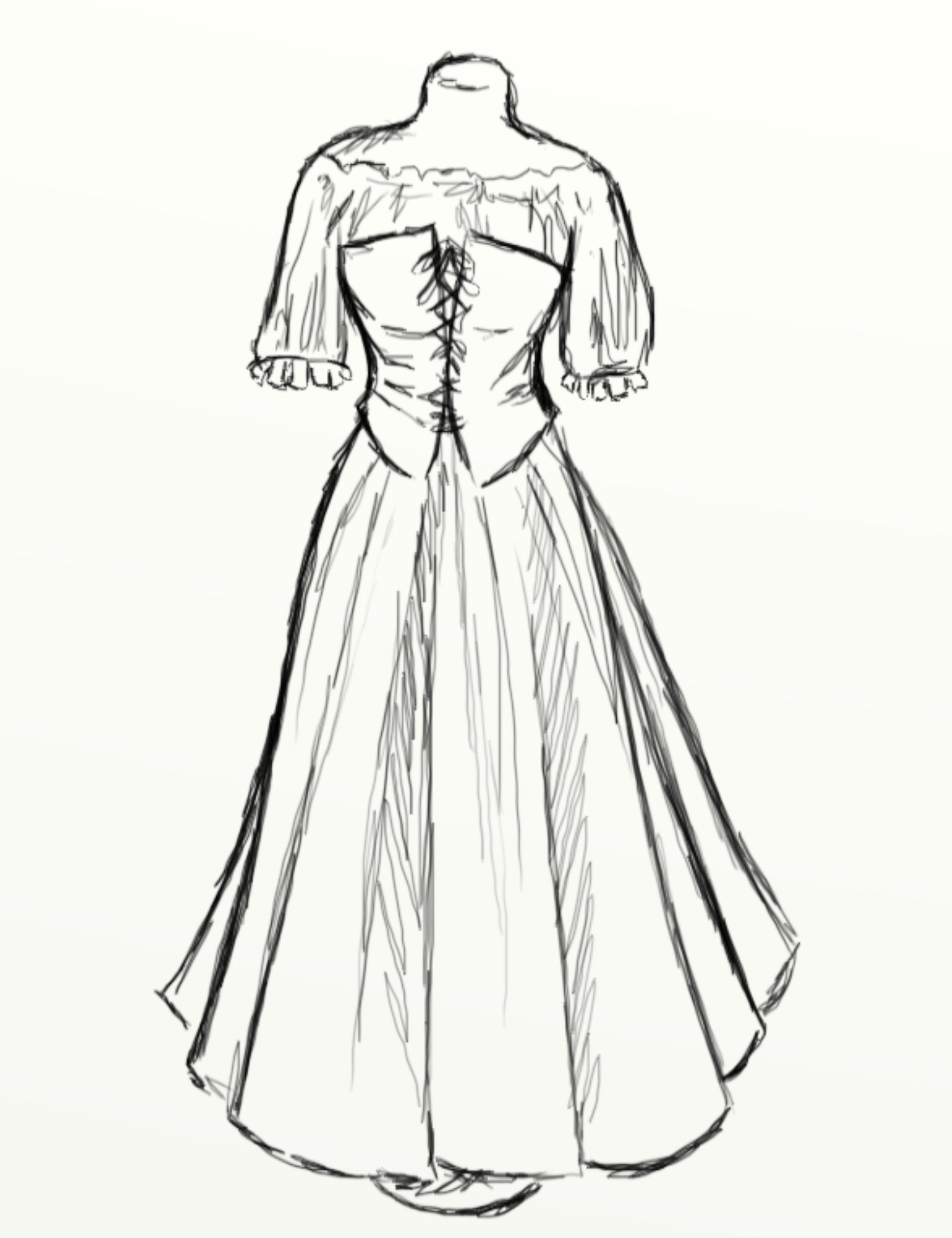 dress sketch clipart - photo #13