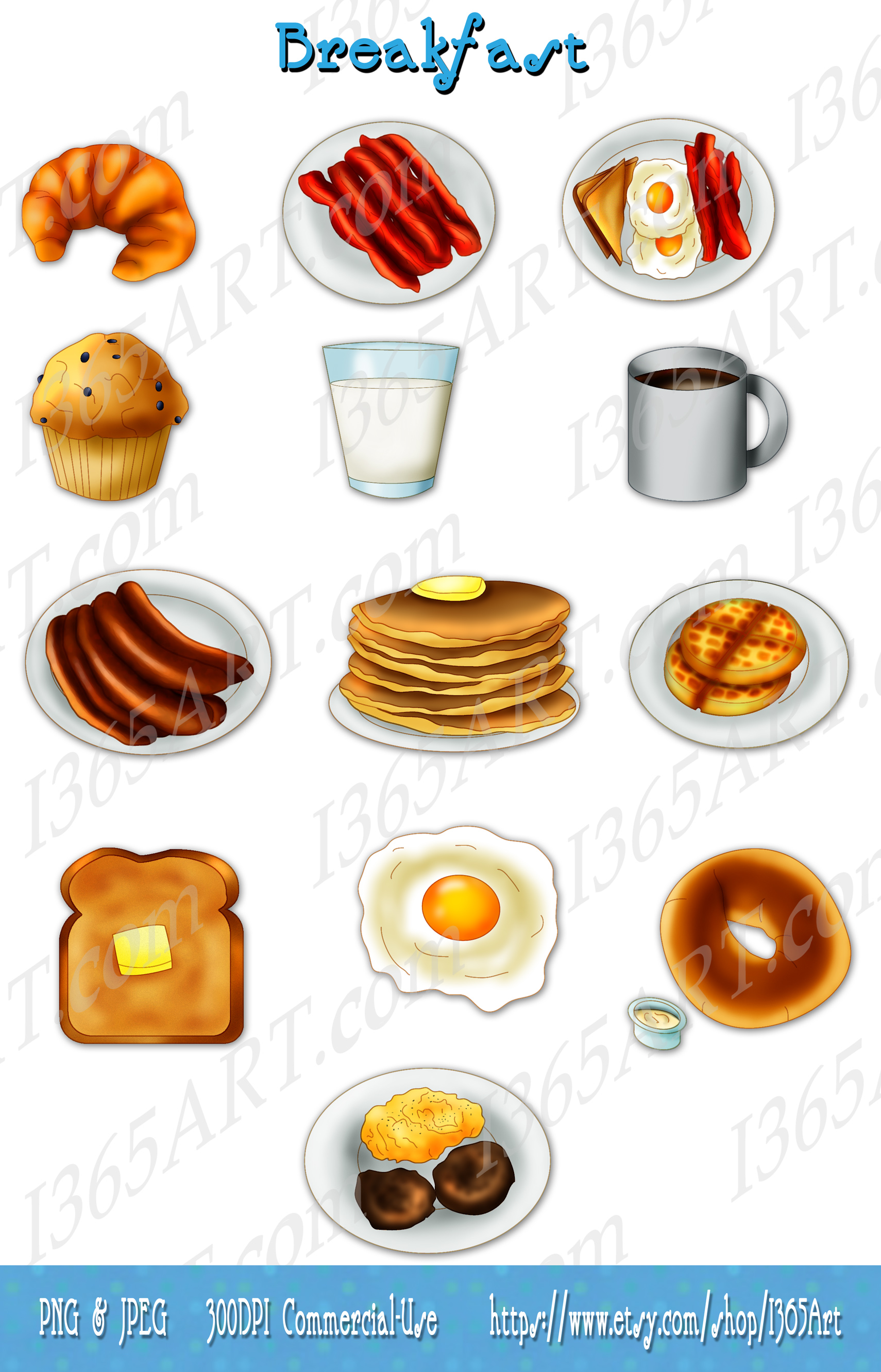 breakfast clipart | I 365 Art