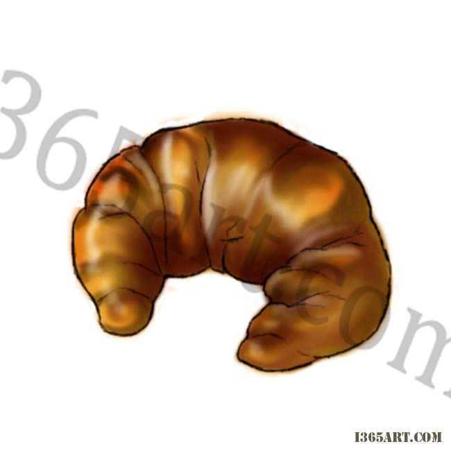 croissant drawing