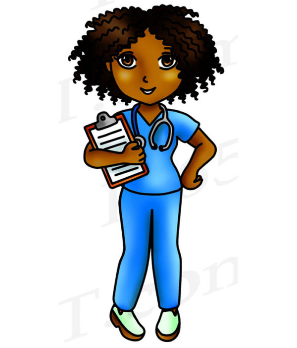 Black Nurse Clipart