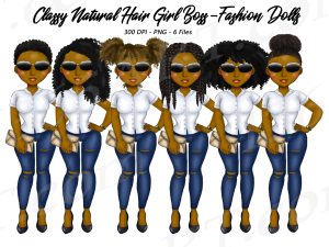 Black Girl Boss Clipart