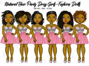 Natural Party Girls Clipart