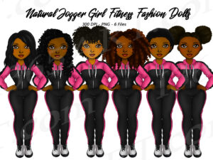 Track Suit Black Girls Clipart