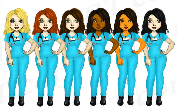 Nurse Girls Clipart