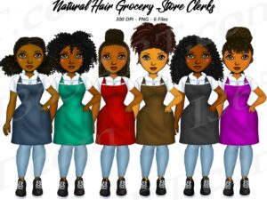 African American Clerks Clipart