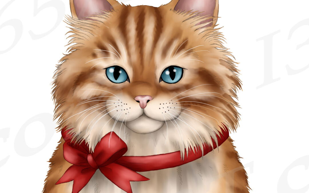 Christmas Cat Clipart Sublimation PNG