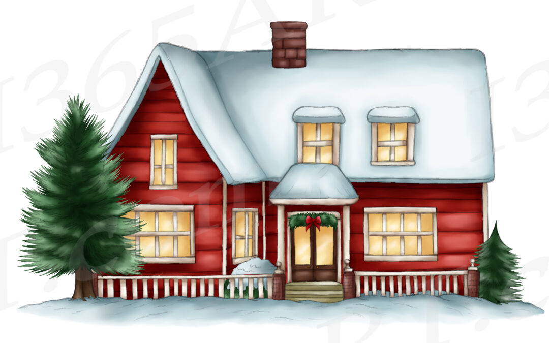 Christmas Farm Clipart Sublimation PNG