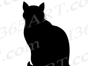 Adult Cat Silhouette SVG