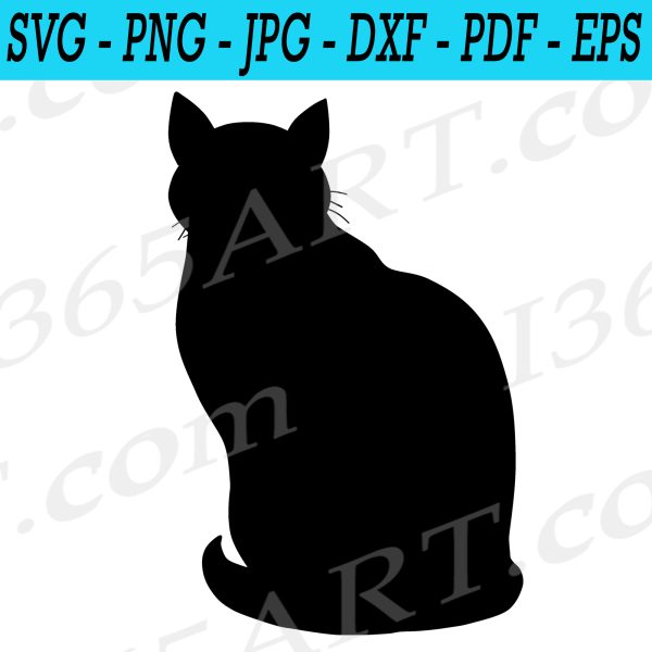 Adult Cat Silhouette SVG