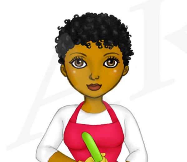 Black Cleaning Ladies Clipart