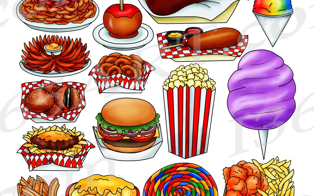 Carnival Foods Clipart PNG JPG Download Illustrations