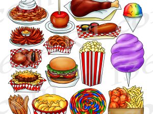 Carnival Foods Clipart PNG JPG