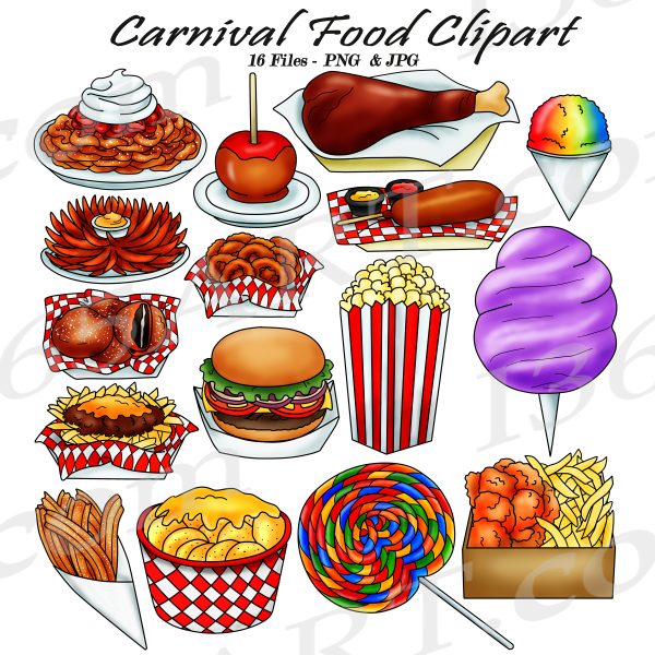 Carnival Foods Clipart PNG JPG