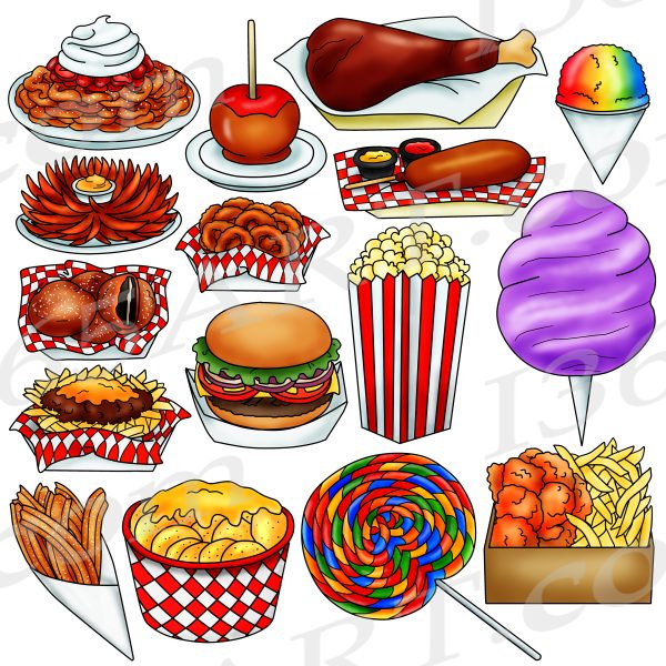 Carnival Foods Clipart PNG JPG