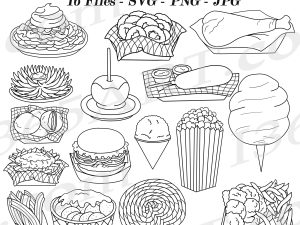 Carnival Foods SVG Clipart