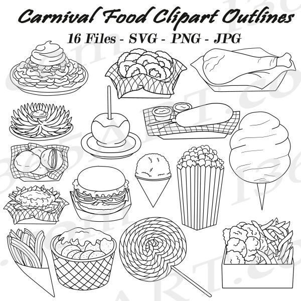 Carnival Foods SVG Clipart