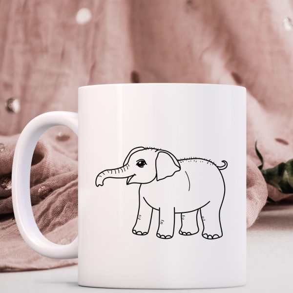 Elephant Outlines SVG Clipart