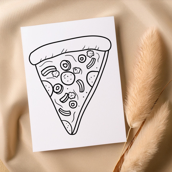 Hand Drawn Pizza SVG