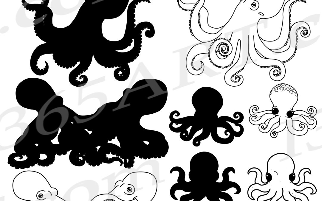 Octopus SVG Clipart PNG JPG EPS PDF Download