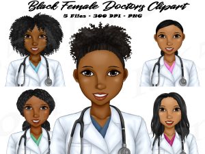 African American Doctor Clipart