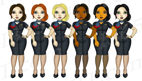 Flight Attendant Clipart