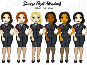 Flight Attendant Clipart