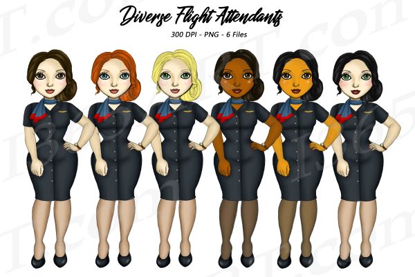 Flight Attendant Clipart