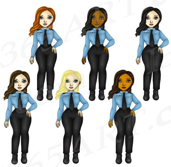 Woman Security Guard Clipart PNG Download - Image 3