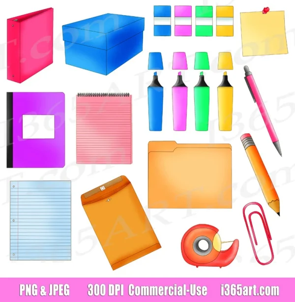 Office Supplies Clipart