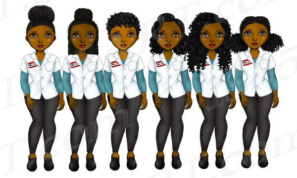 Black Pharmacist Medical Clipart