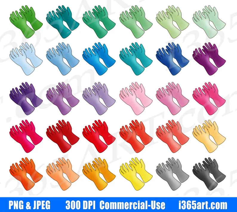 Latex Rubber Gloves Clipart
