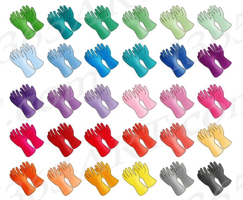 Latex Rubber Gloves Clipart PNG Download - Image 2