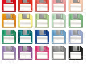 90s Floppy Disk Clipart