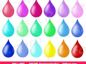Teardrops Clipart