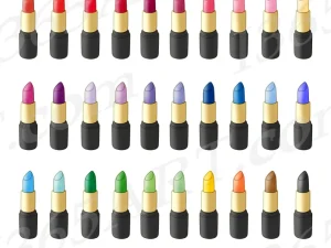 Rainbow Lipstick Clipart