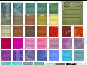 Rainbow Note Paper Clipart
