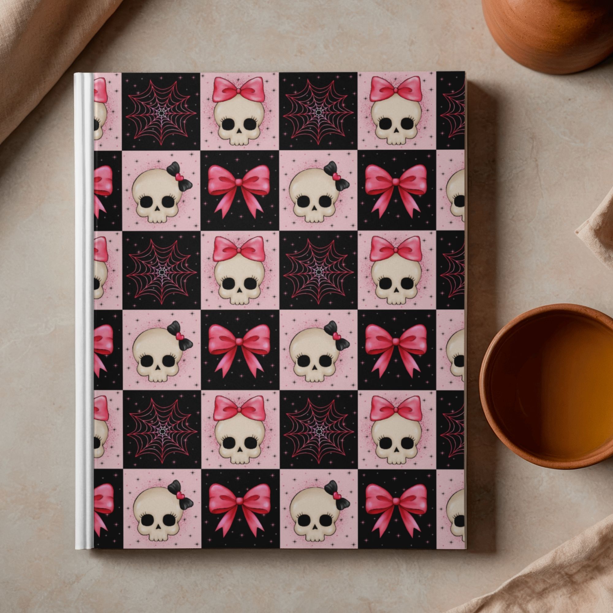 Spooky Coquette Halloween Seamless Pattern