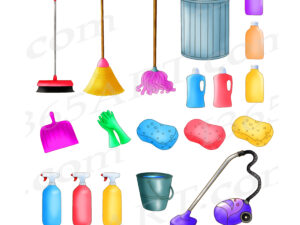 cleaning supplies clipart