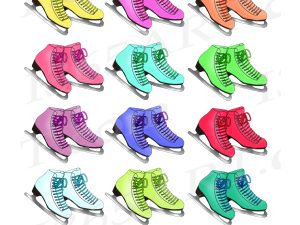 ice skates clipart