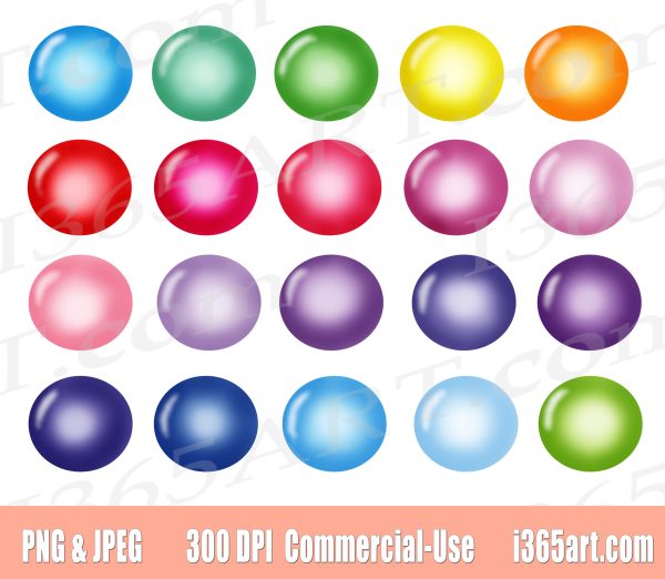 rainbow bubble clipart